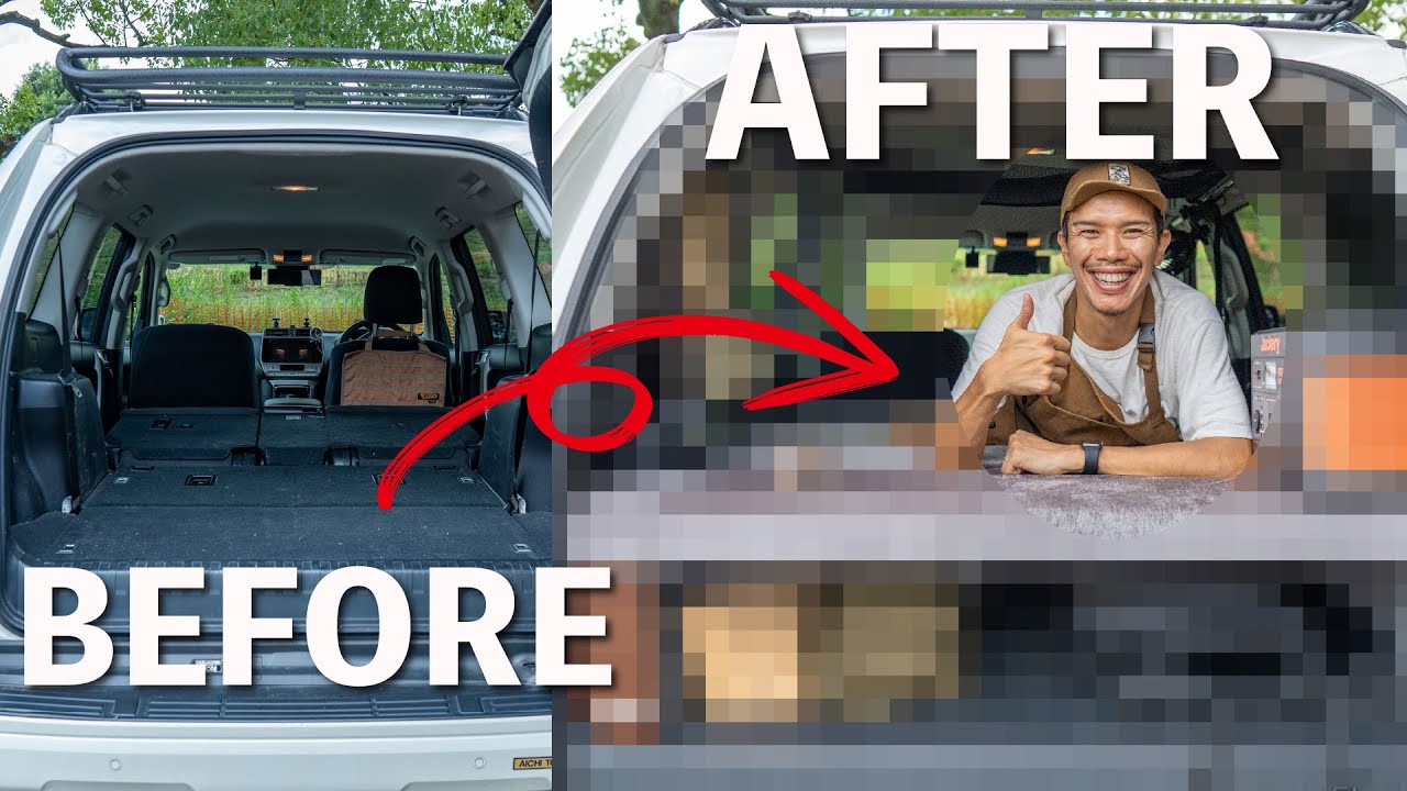 【ランクルプラド】内装カスタムで車中泊仕様！後部座席がフラットになりました！