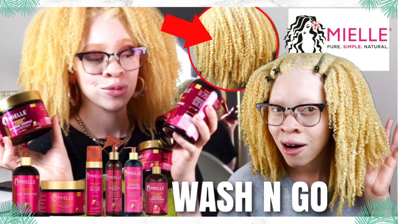 TYPE 4 WASH N GO Ft.. Mielle Organics Pomegranate & Honey Collection | Iyana LeShea