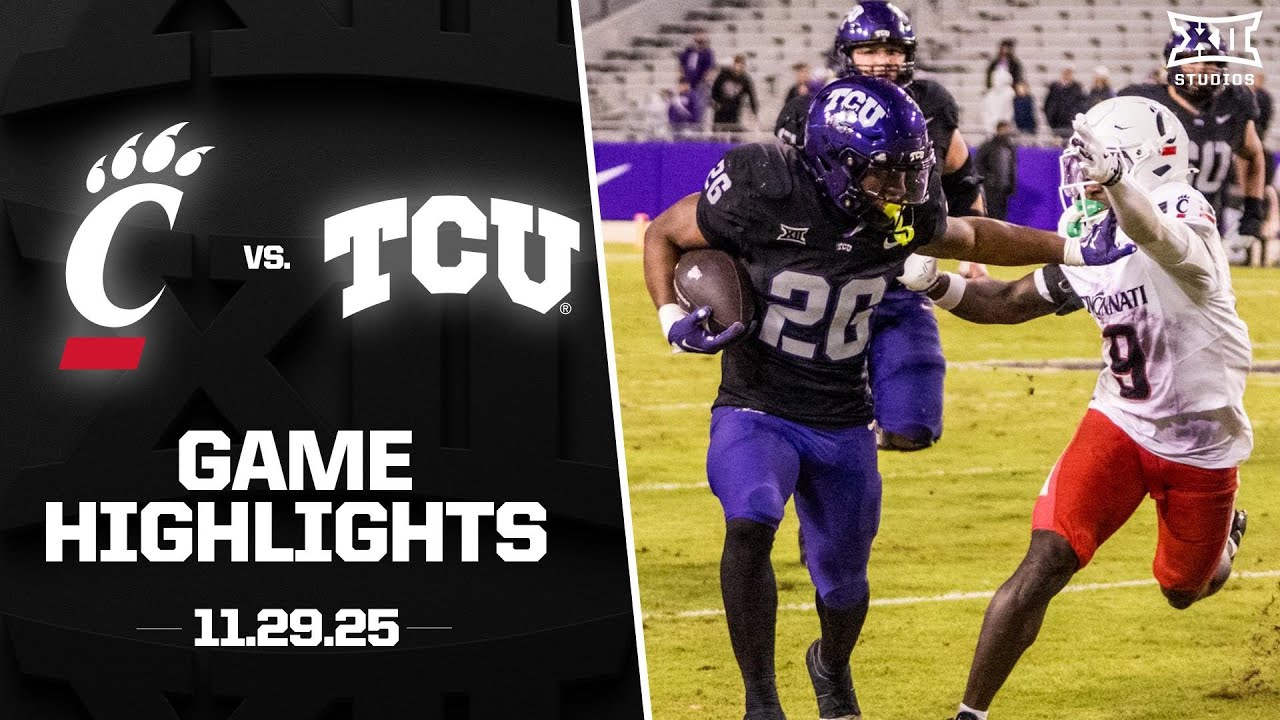 Cincinnati vs. TCU Game Highlights | 2025 Big 12 Football