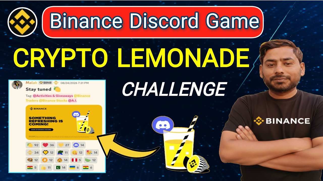 Binance Crypto Lemonade 🍋 Challenge | Binance Discord Game