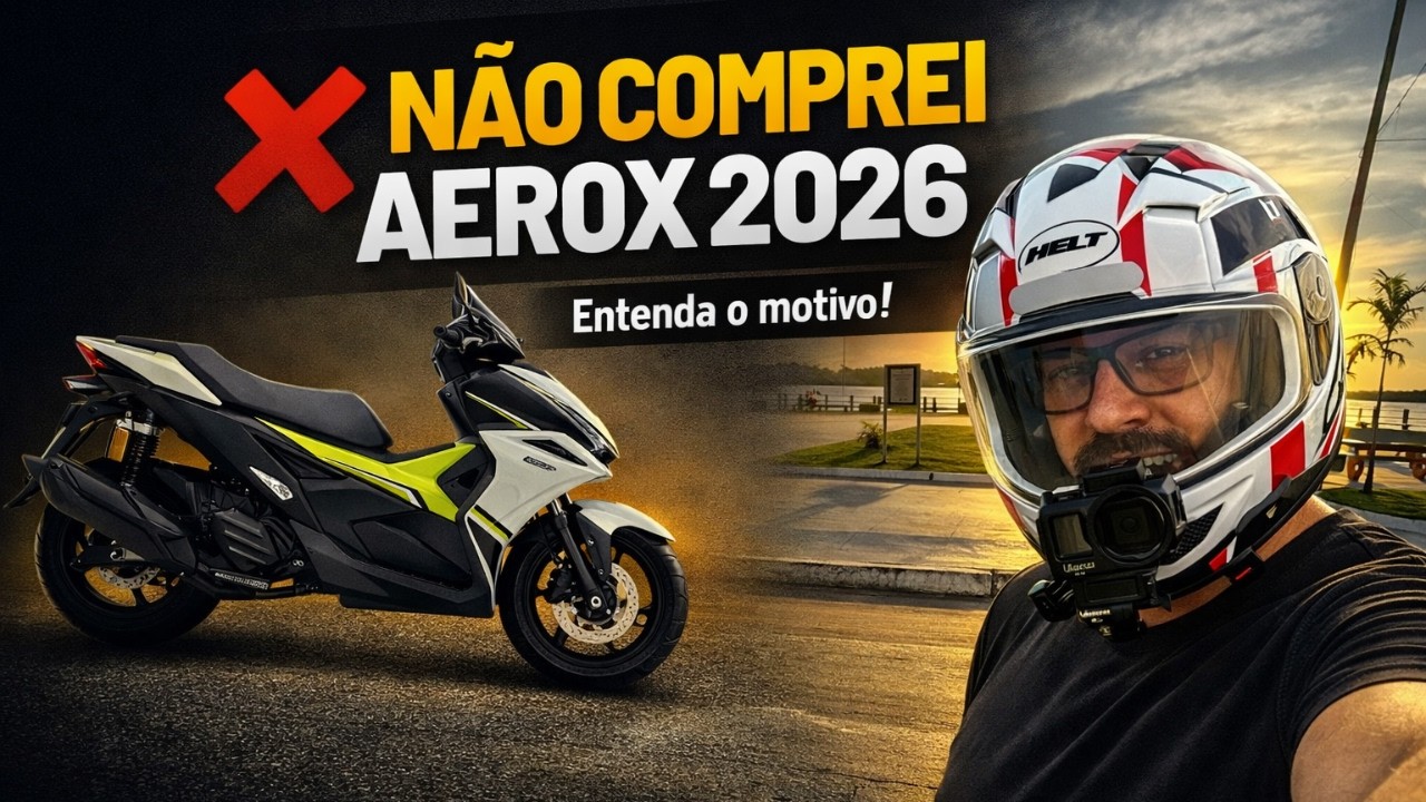 “Yamaha Aerox 2026: Por que eu NÃO quis comprar essa scooter?  Vale a pena mesmo?”