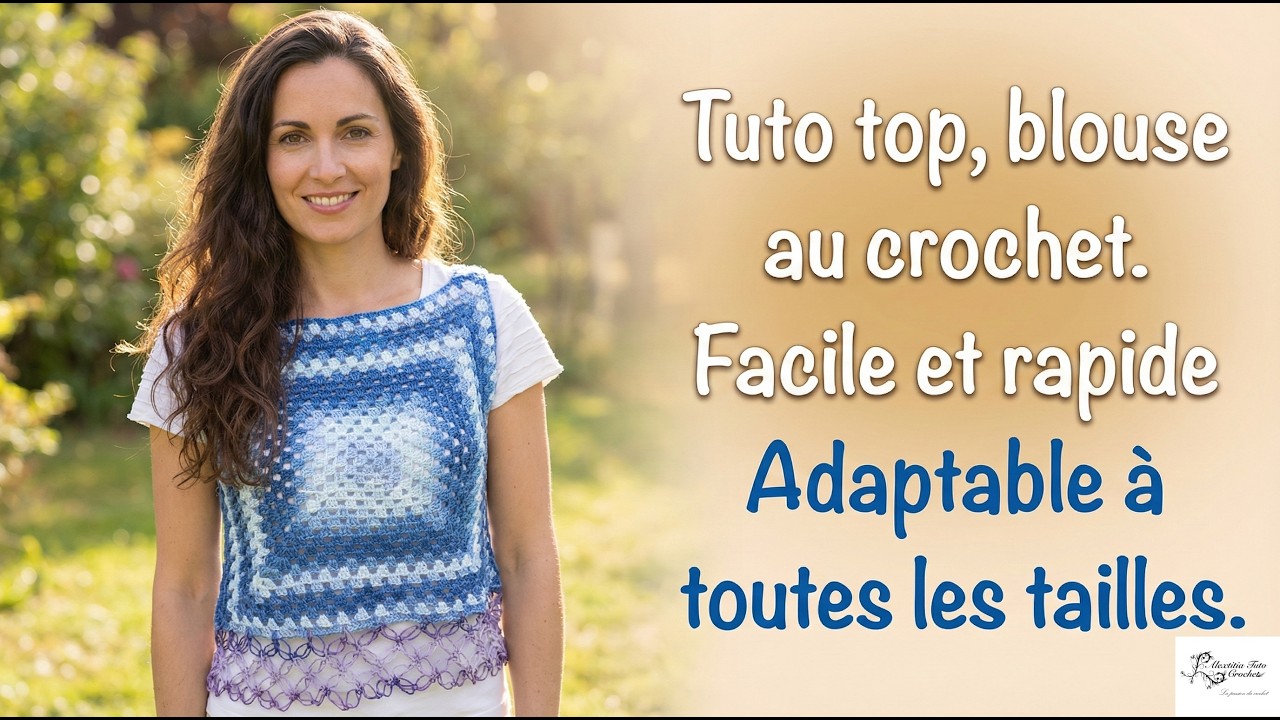 Tuto top granny au crochet 😀
