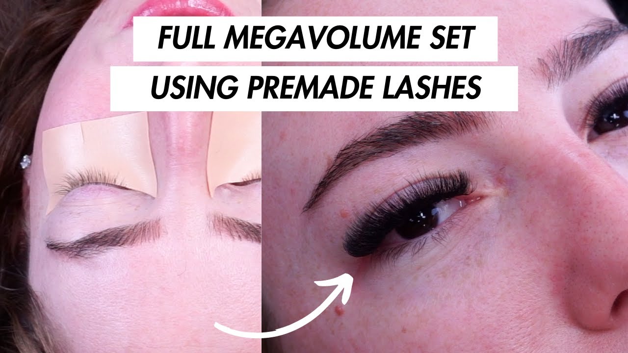 Premade Lash Extensions 101 | Full Set of Megavolume Premade Lashes | Megavolume Lash Set .03's