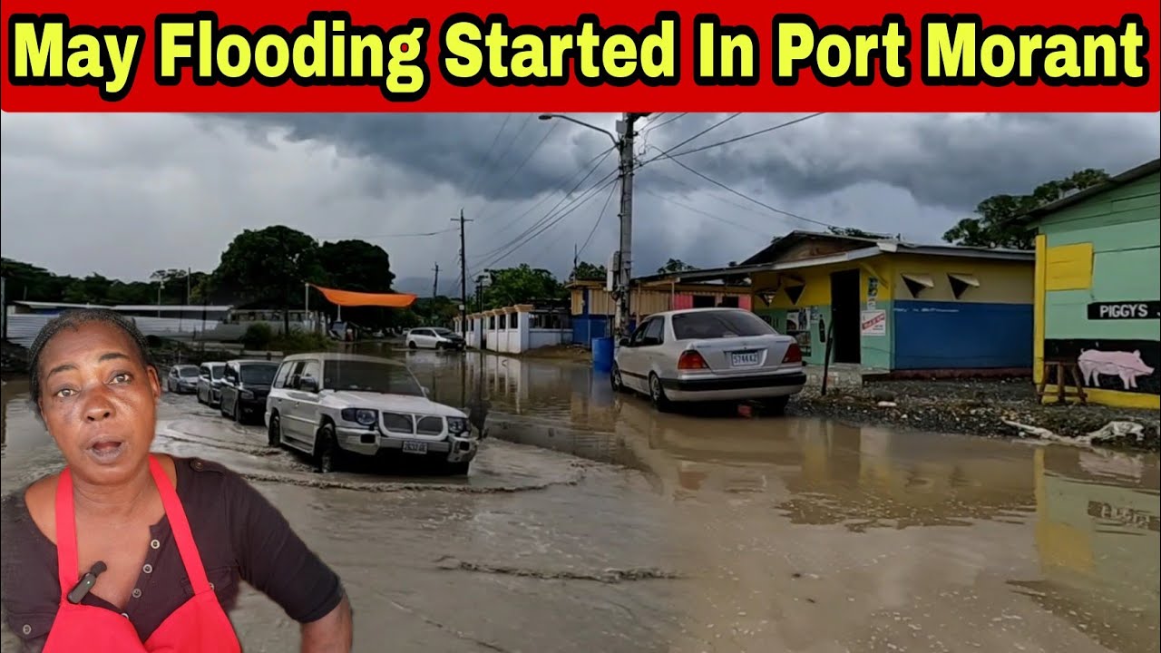 May 1st SERIOUS FLOODING AGAIN IN PORT MORANT St Thomas After Few Minutes Of Rain.