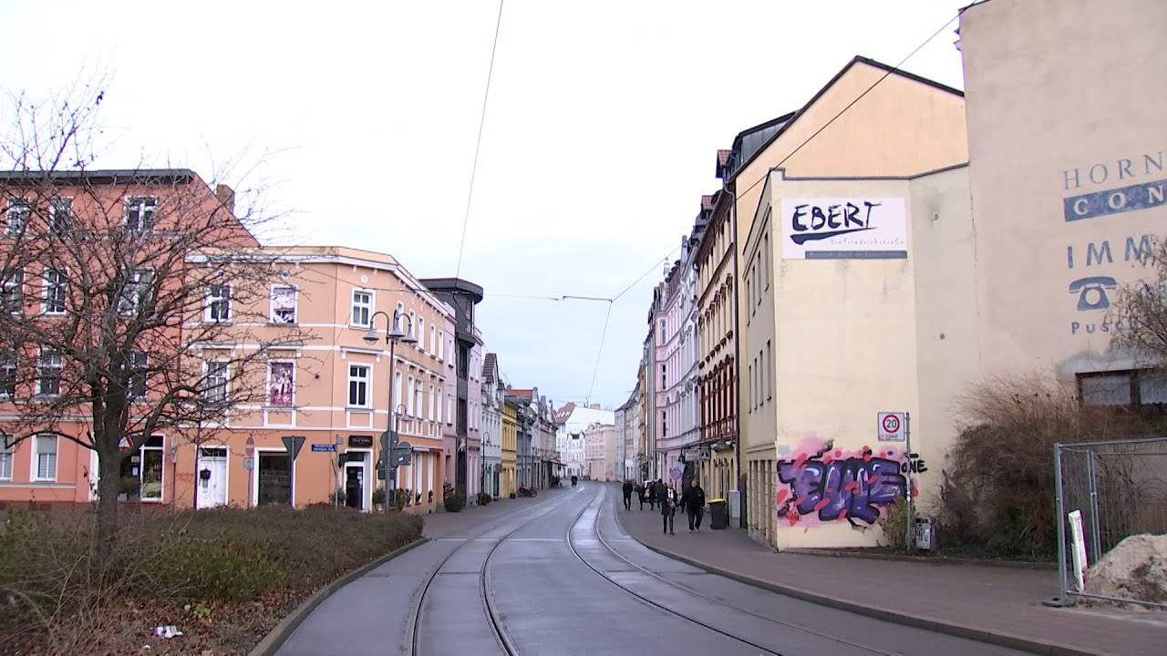 Autofreie Zone in der Friedrich-Ebert-Stra&szlig;e