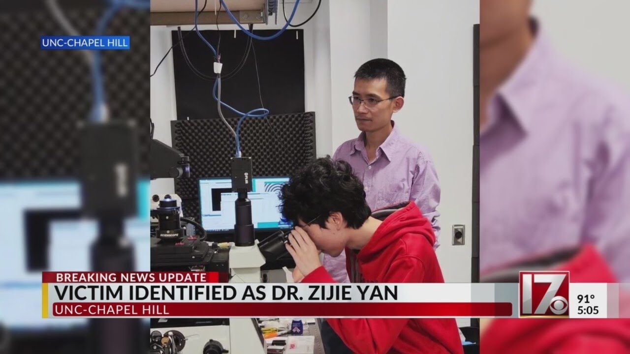 UNC plans memorial for Dr. Zijie Yan, victim of fatal shooting on university's campus