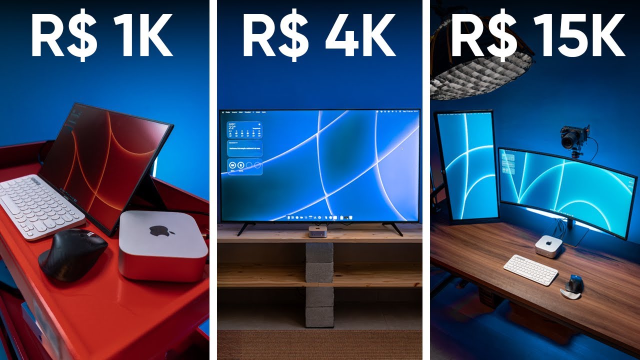 Testei 3 setups com o Mac Mini M4 e s&oacute; um realmente vale a pena!