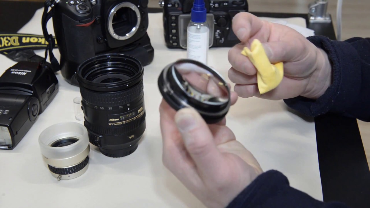 How to clean the front element on a Nikon 18-200 VRII