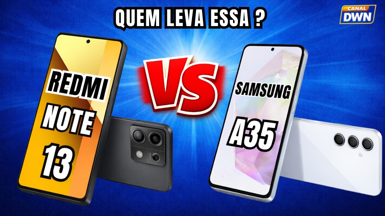 QUEM LEVA ESSA ? REDMI NOTE 13 5G VS SAMSUNG A35 5G #smartphone #samsung #redmi  #technology #video