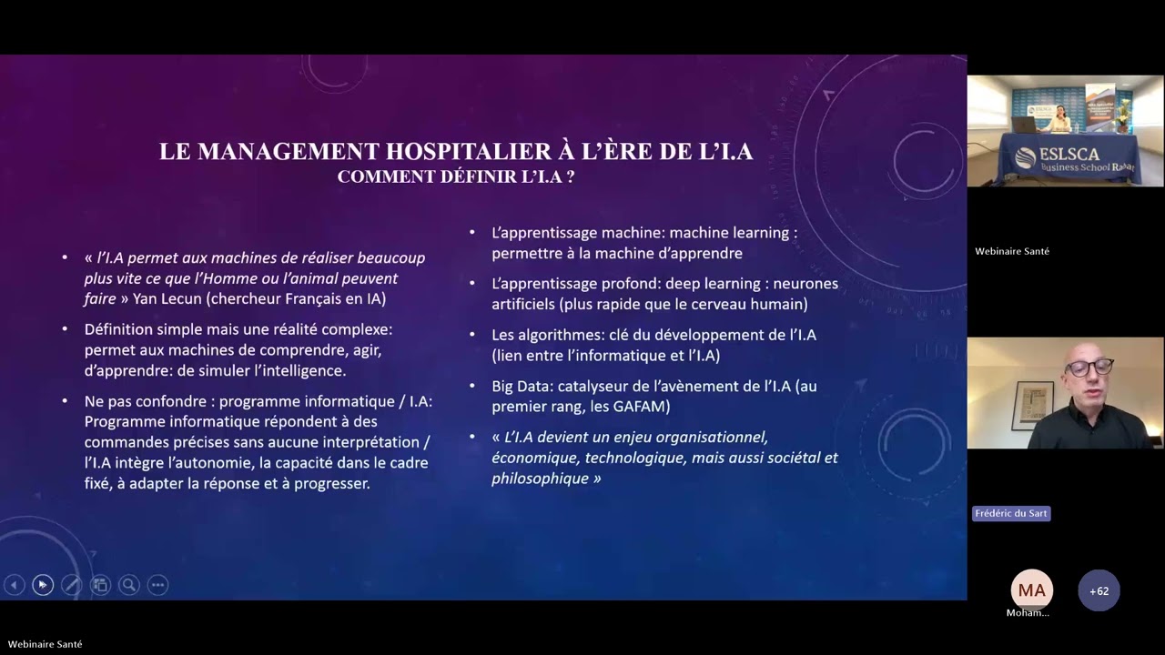 Webinaire : Le management des établissements de santé à l'ère de l'IA