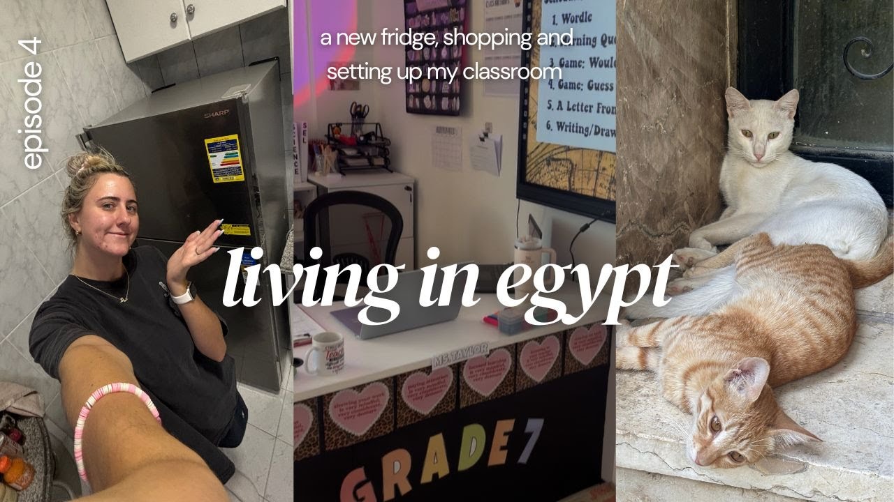 LIVING IN EGYPT | episode 4: upgrading my fridge & feeling the magic of egypt ✧♡✧