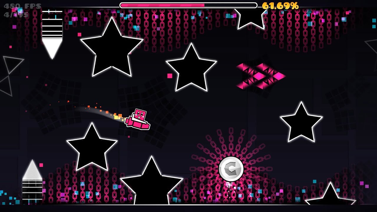 Aether Construct by zyphur (medium demon) 3 Coins - Geometry Dash