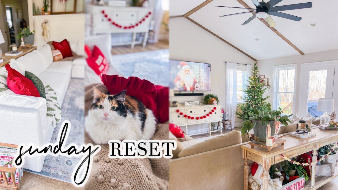 SUNDAY RESET // WEEKLY CLEANING AND SELF CARE // CHARLOTTE GROVE FARMHOUSE