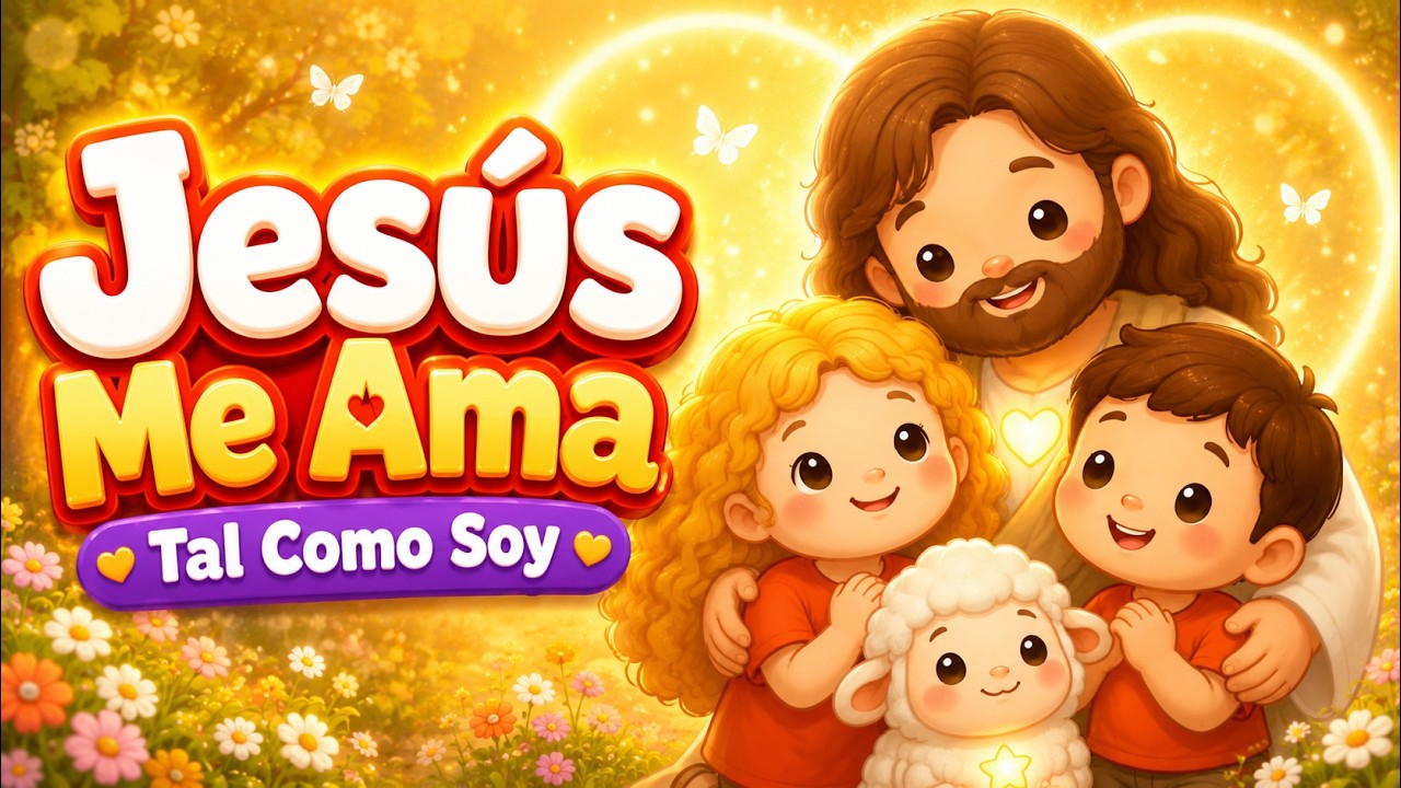 Jesús Me Ama tal como Soy 🌟 Canción Cristiana para Niños Pequeños | Pequeños de Luz