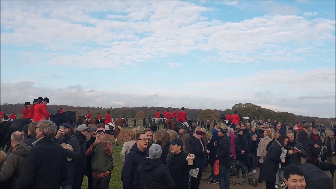 Sportsrideklubbens Hubertus jagt i Dyrehaven 2018.