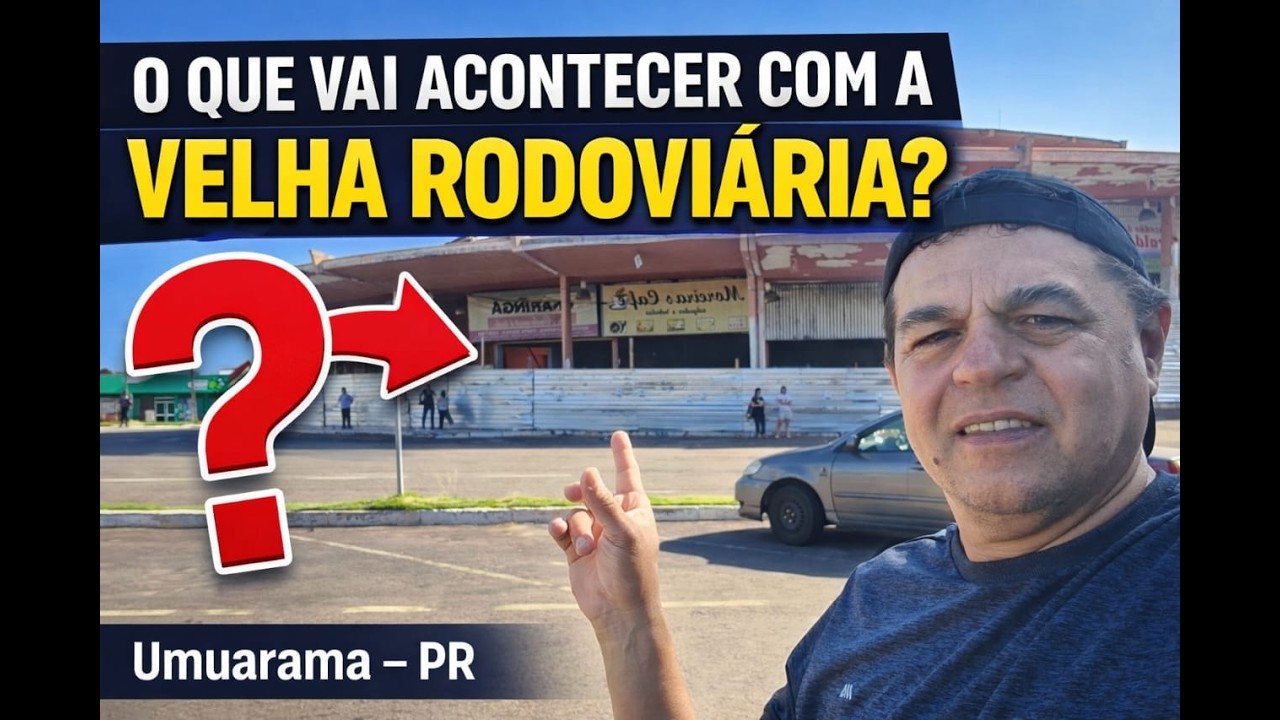 VEJA COMO ESTÁ HOJE A VELHA RODOVIÁRIA DE UMUARAMA [10/02/2026] #umuarama #rodoviaria #cidade
