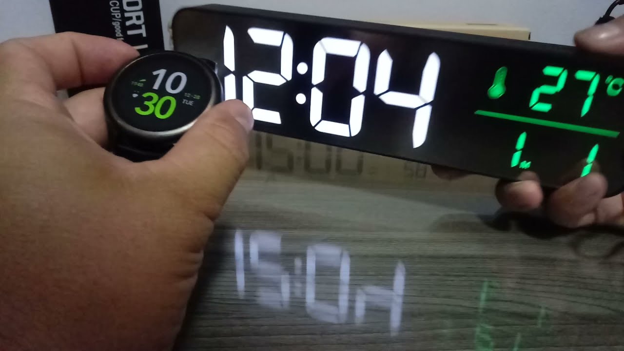 USB LED 3D Music Dual Alarm Clock Thermometer Temperature Date HD LED Display