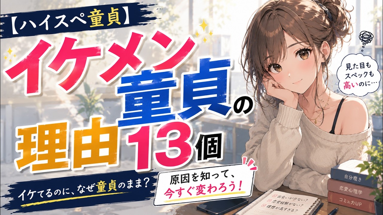 イケメンなのになぜ童貞！？13個の意外な理由と対処法【ハイスペ童貞】