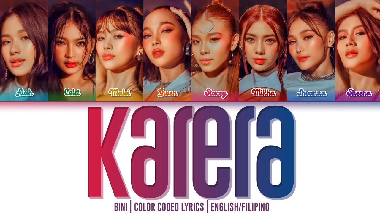 BINI_-_KARERA_-_COLOR CODED LYRICS_-_TAGALOG/ENGLISH | POP MUSIC