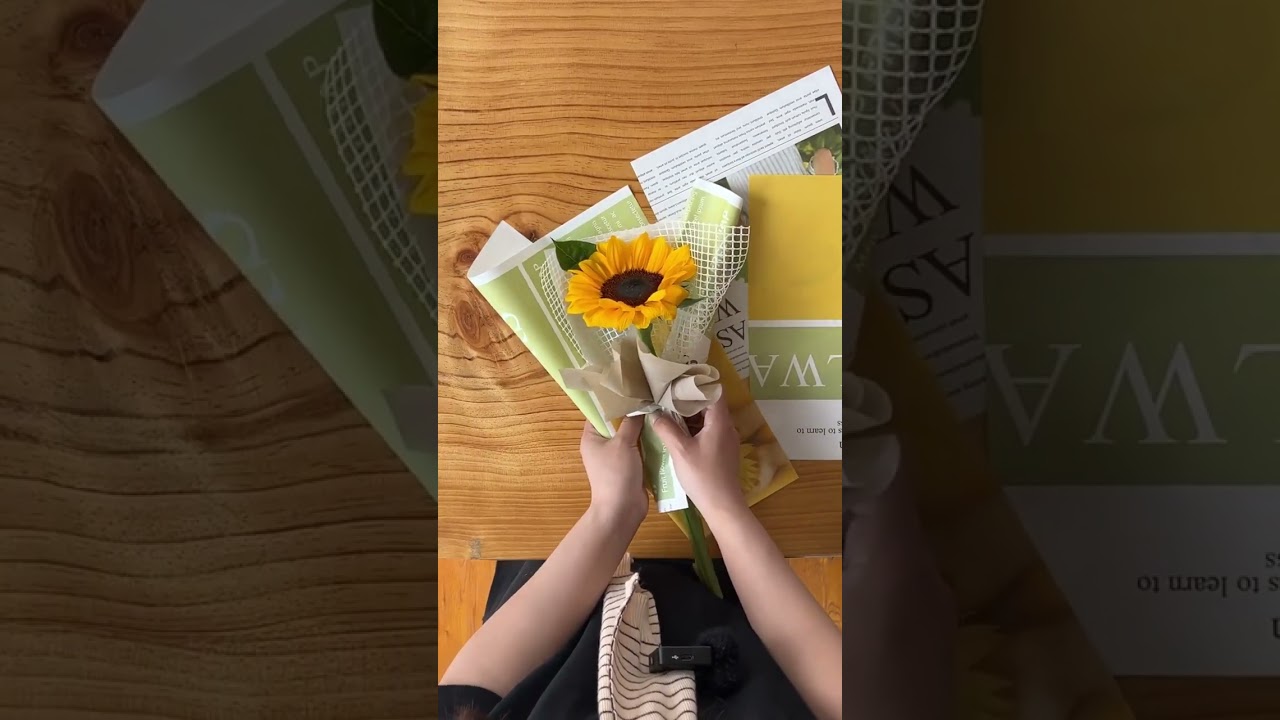how to wrap a single stem flower? step by step tutorial 