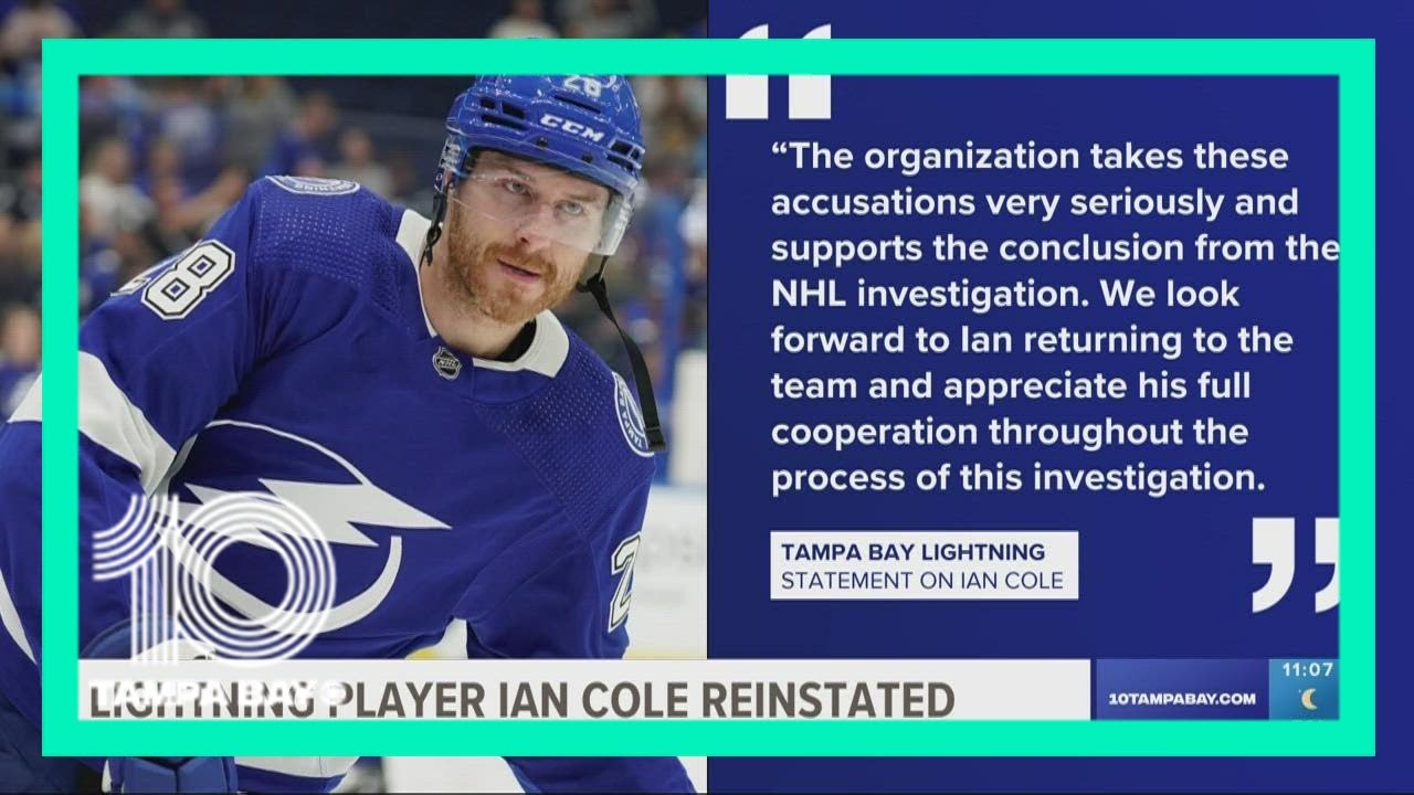NHL: No evidence to substantiate allegations against Cole