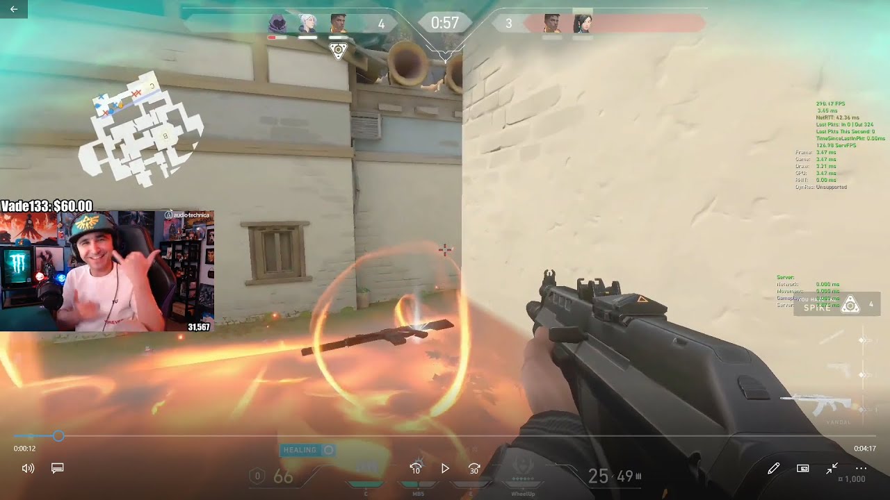 Summit find out that pheonix molotov heal himself,  so no more 1G / Forsen / VALORANT Highlights #1