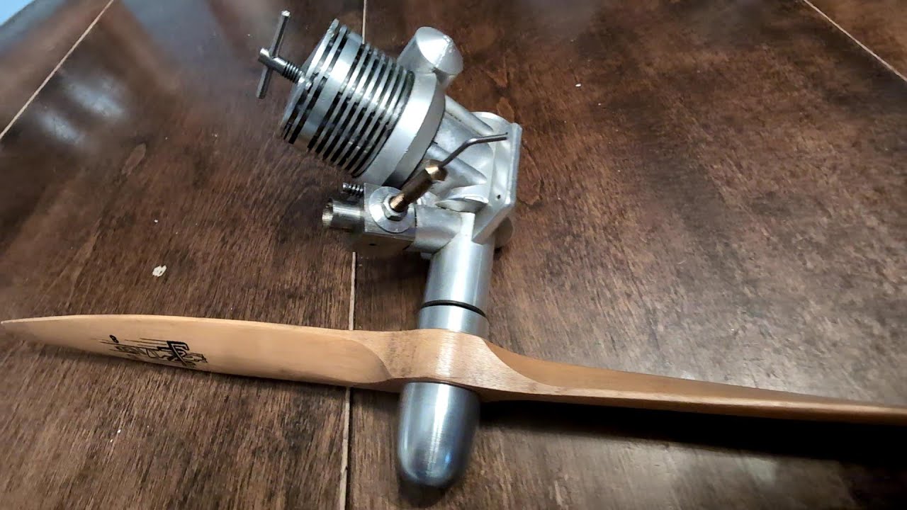 BIG Paw diesel model airplane engine First Runs .49 cubic inches
