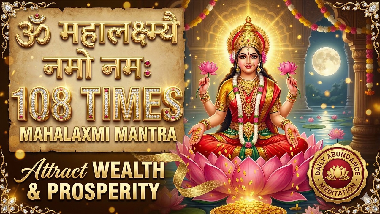 Mahalaxmi Mantra 108 Times | Attract Wealth & Prosperity 💰