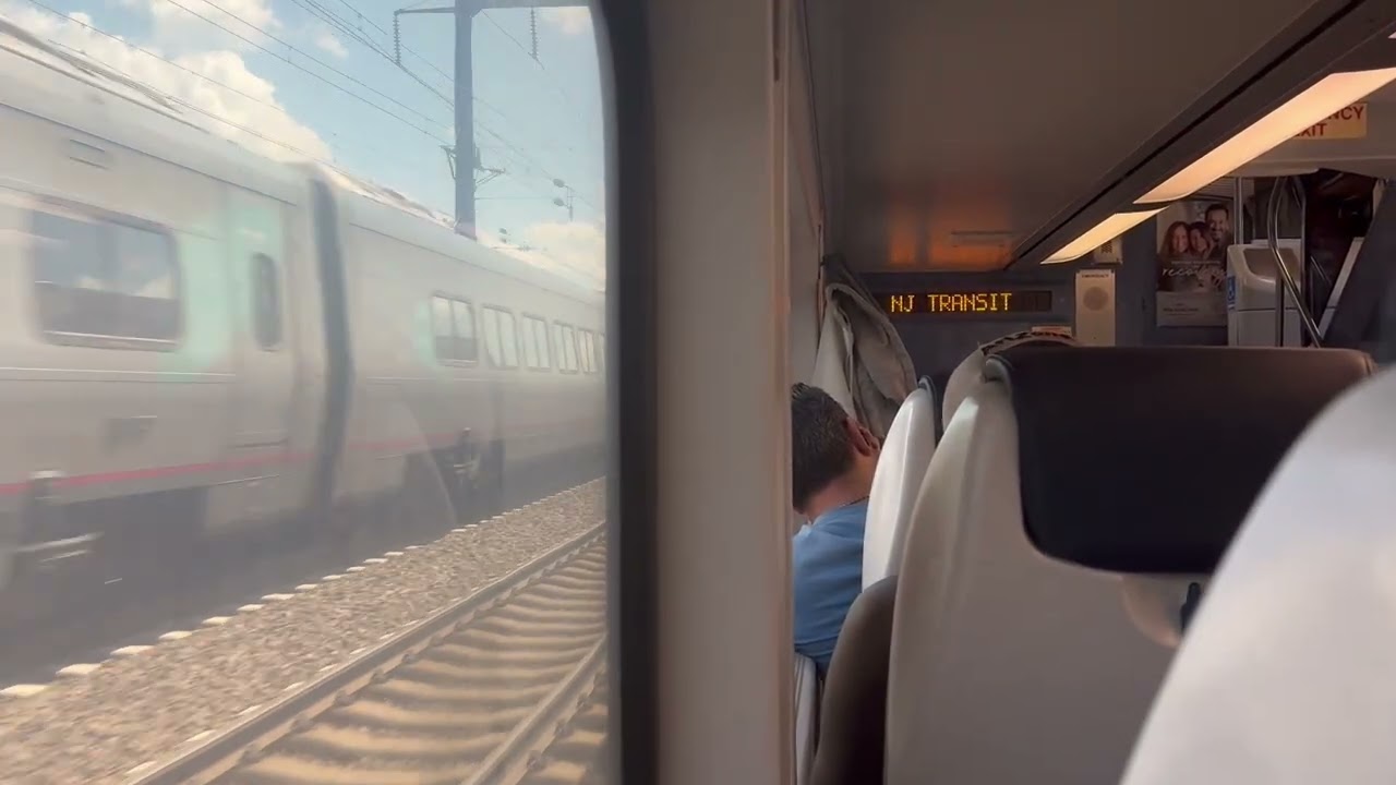 NJ Transit Northeast Corridor Train #3849 Multilevel Ride from New Brunswick to Jersey Avenue