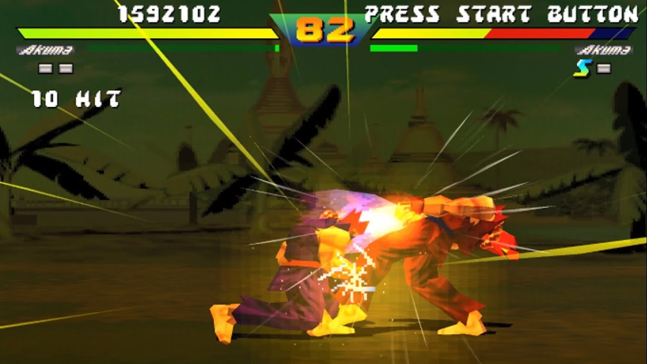 Street Fighter Ex Plus Alpha - Akuma Playthrough [Arcade Mode] - [NO TAS]