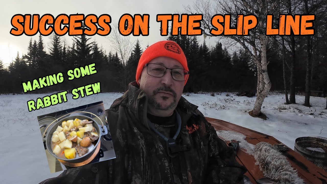 Out Checking Slips-Cooking up a Stew-Cabin Life in Newfoundland #hunting #cabinlife #simpleliving