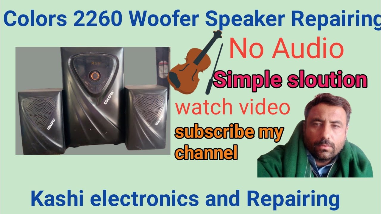 Colors 2260 Woofer Speaker Repairing