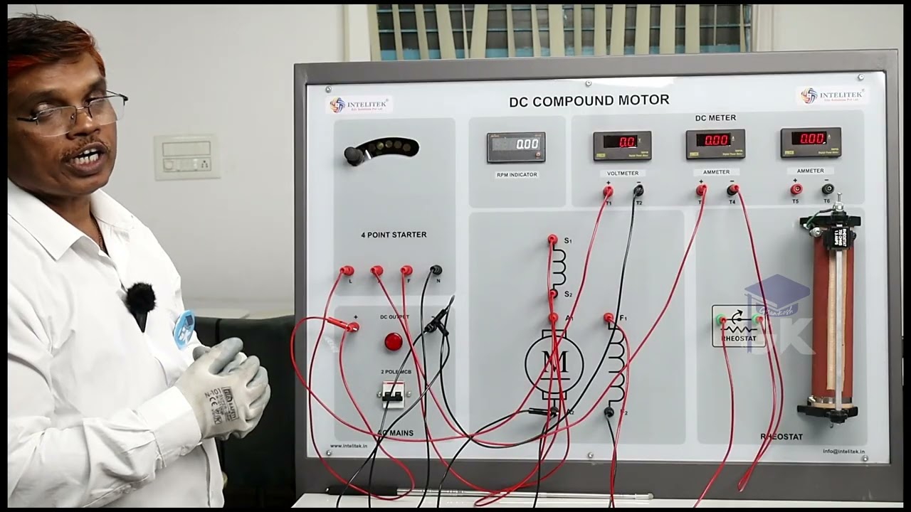 DC Compound Motor Trainer Kit | Exp 2 : Speed Control by Field Control Method | ITI Electrician
