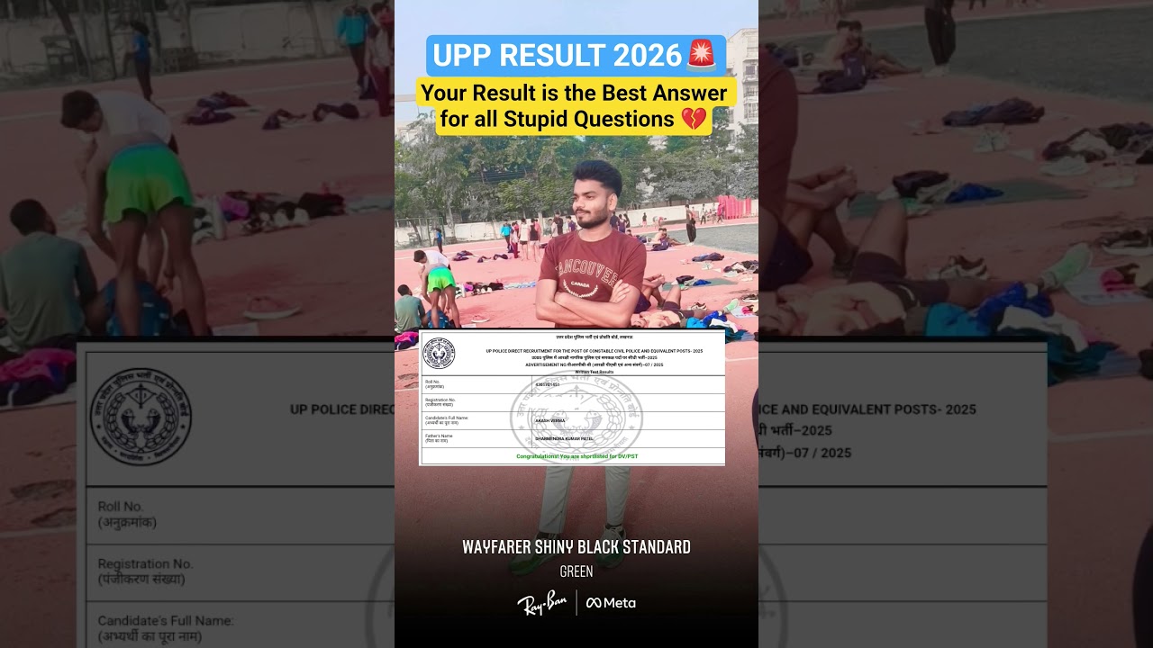UPP 2026 Result Out🥹. UPP Cut-off 2026. #upp #uppolice #police #result #shorts #viral #trending #...