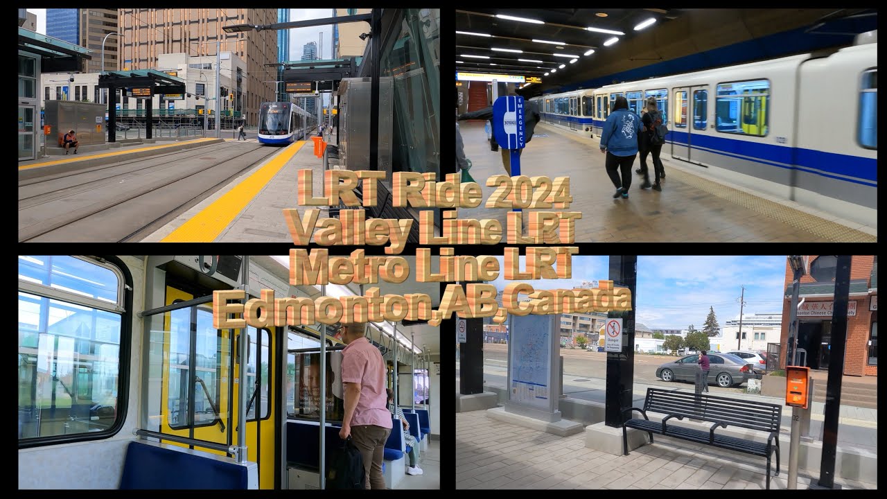 LRT Ride2024 4k|Valley Line LRT|Metro LIne LRT|Edmonton,AB,Canada