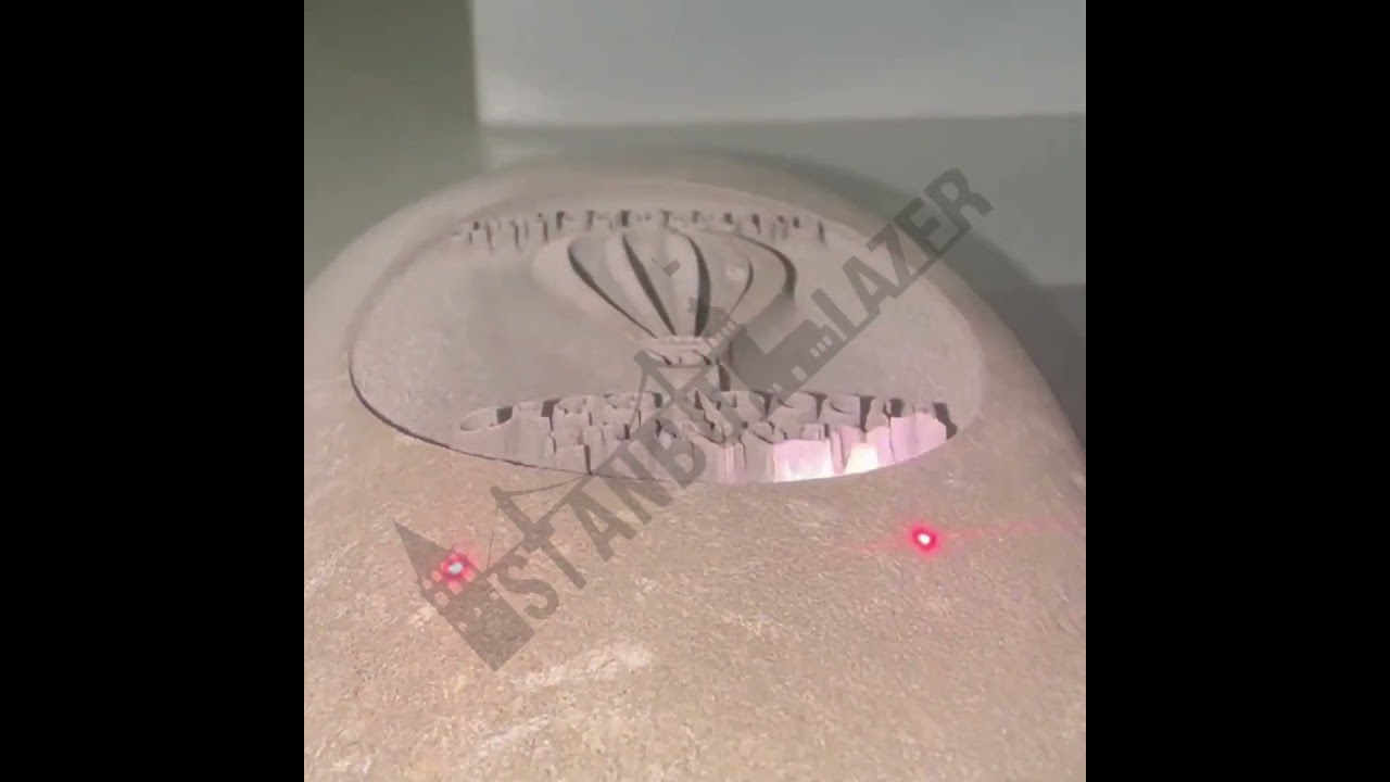 LAZER TAŞ KAZIMA - LASER ENGRAVING ON STONE