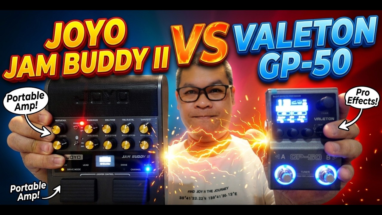 Valeton GP-50 VS JOYO JAM BUDDY ii  CL, OD, Dis, MOD