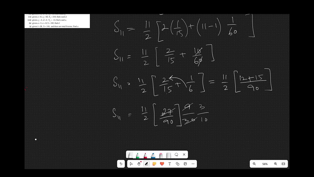 sum of AP sequence