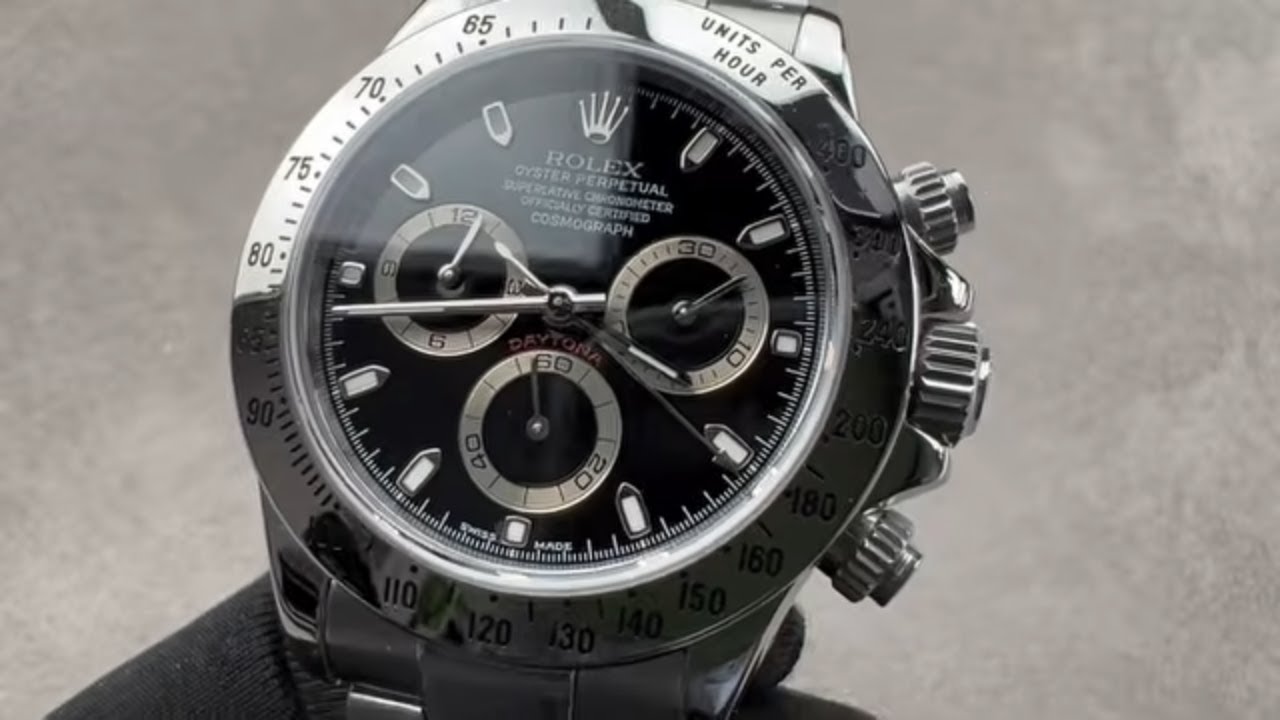 Обзор сертифицированных подержанных часов Rolex Daytona Steel Bezel 116520-0015.
