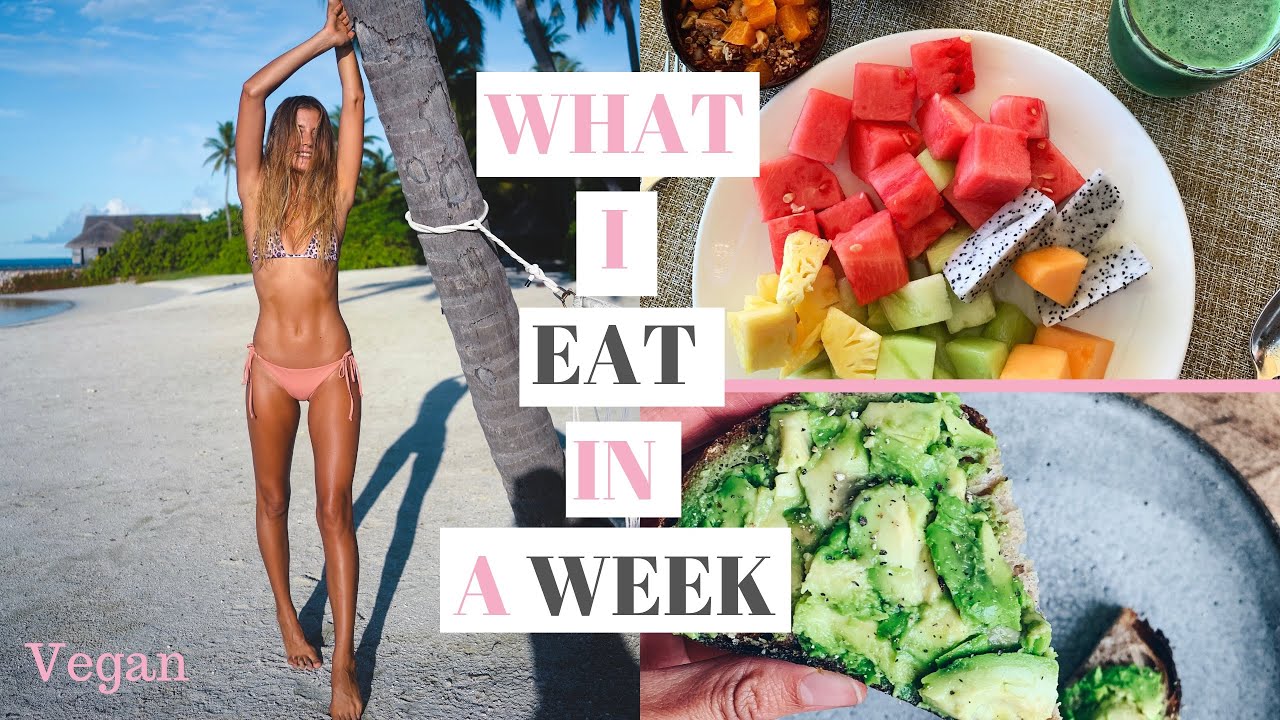 WHAT I EAT IN A WEEK 🌱 FOR A FIT & TONED BODY // Vegan in the Maldives!