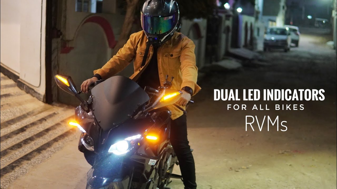 New Mirrors with Dual Led Indicators for my Pulsar