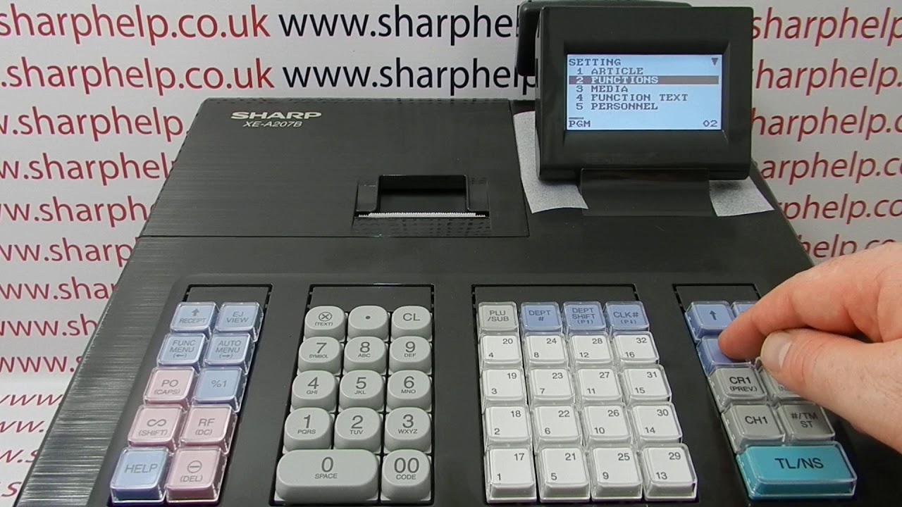 Stop Till Over Rings By Programming A HALO High Amount Lock Out Sharp XE-A207 / XE-A207B / XE-A207W