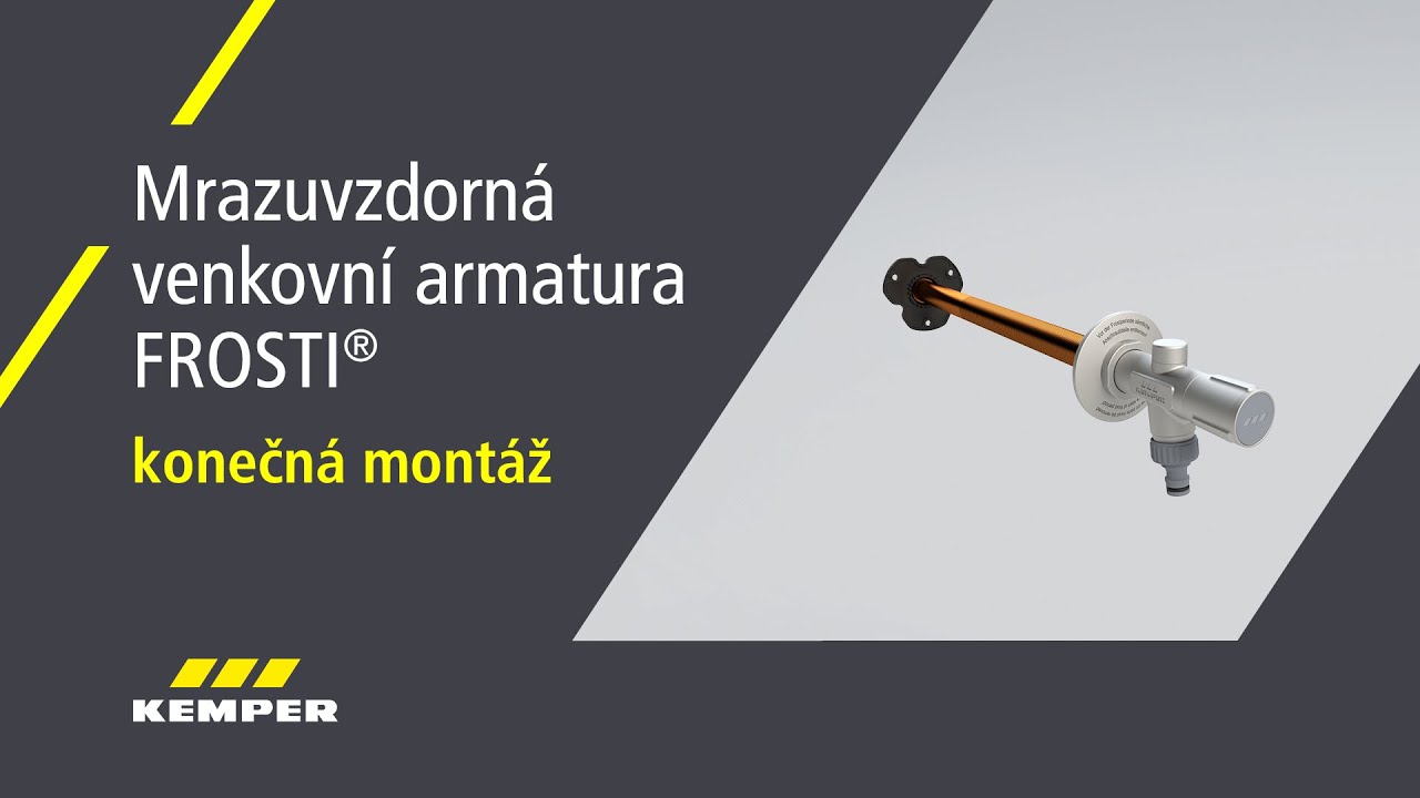 FROSTI® NOVINKA Mrazuvzdorná venkovní armatura: konečná montáž (Česky)