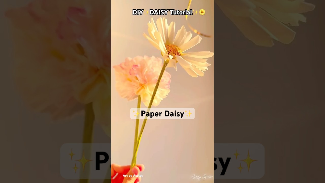 DIY Paper Daisy Tutorial | Old video repost