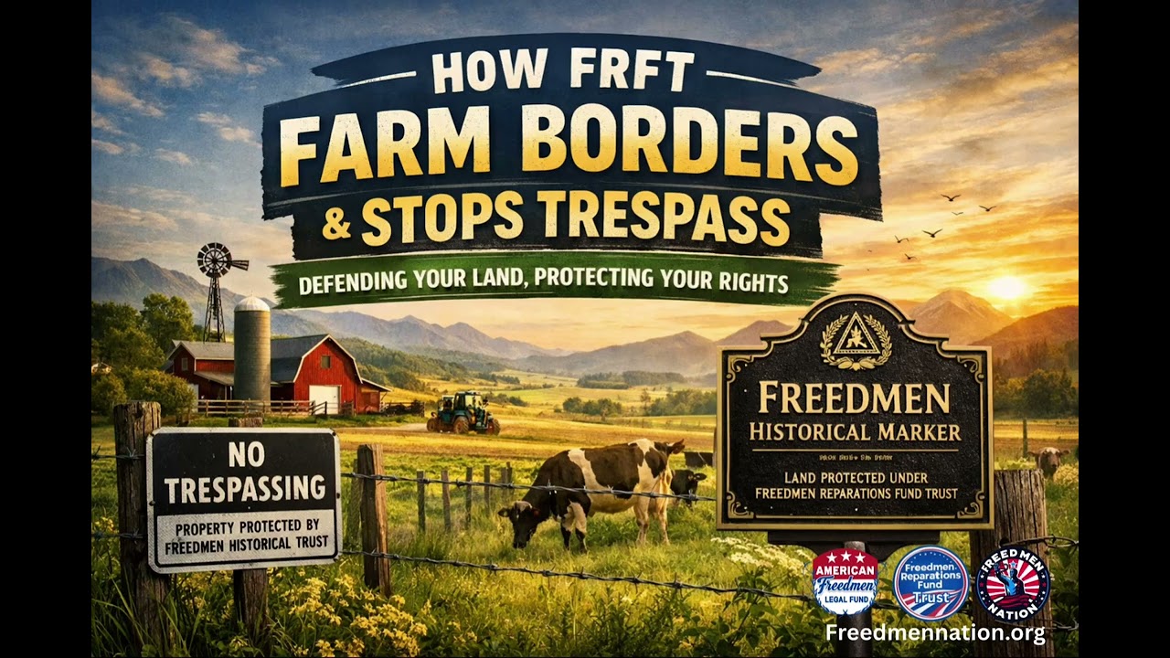 How FRFT Protects Farm Borders, 🛑 Trespass, & Strengthens Land Defense /Freedmen Historical Marker