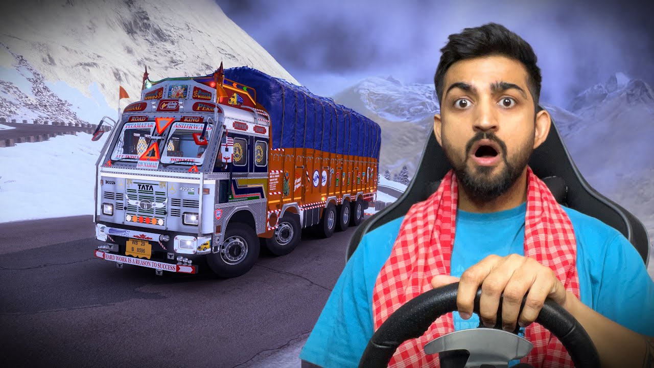 Dangerous Mountain Truck Driving in Kashmir | Tata Truck on Deadly Roads 😱