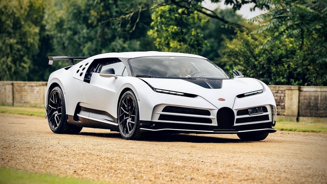 Lady driven $10M Bugatti Centodieci + Hampton Court Concours highlights