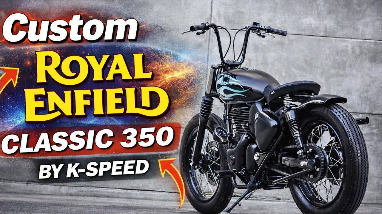 Custom Royal Enfield Classic 350 by K-Speed 🔥 Ultimate Minimalist Bobber Build