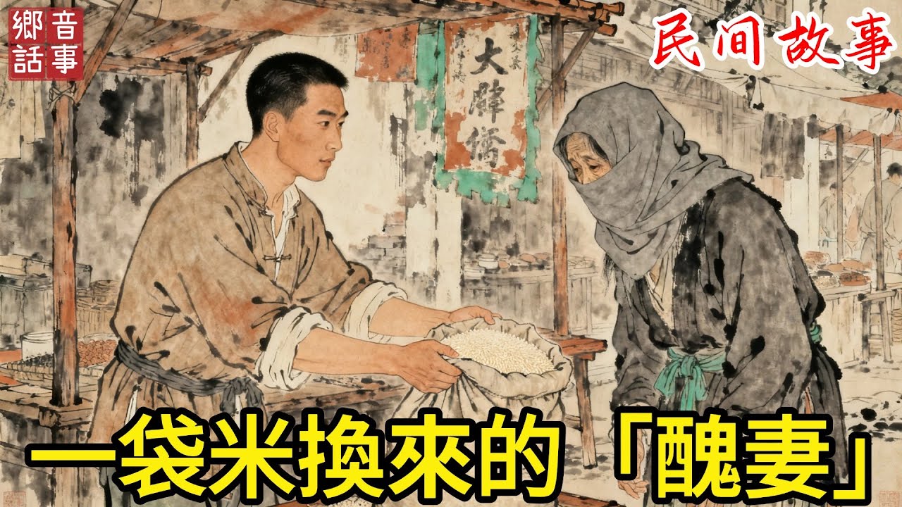 我用一袋米換了個沒人要的醜妻，洞房夜她卻說自己是扮醜的，接下來發生的事讓我徹底傻眼！#故事頻道 #民間故事 #故事分享 #中國文化 #聽書 #情感