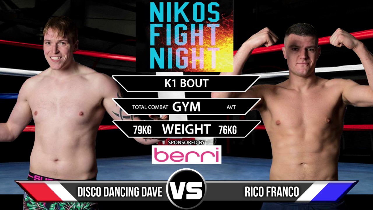 BARE KNUCKLE CHAMPION RICO FRANCO VS DISCO DAVE LOWES UNDER K1 RULES